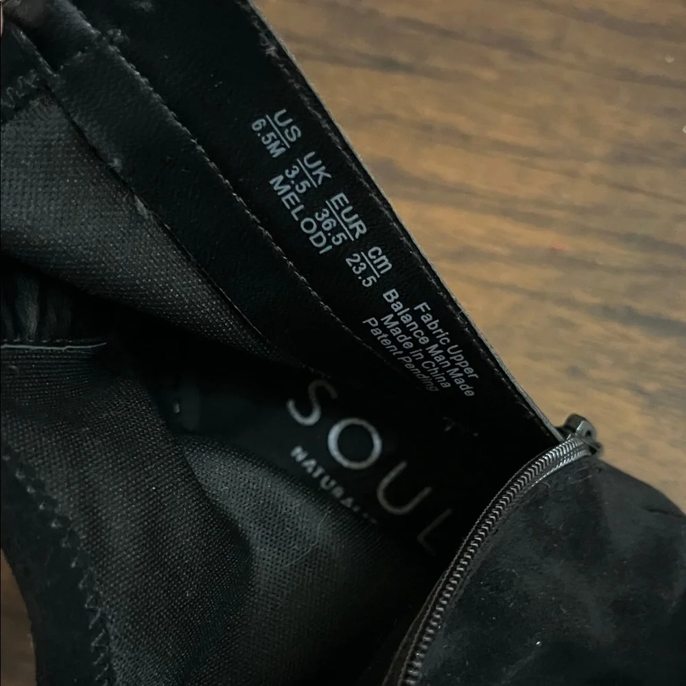 SOUL Naturalizer Black Ankle Boots - Picture 5 of 5
